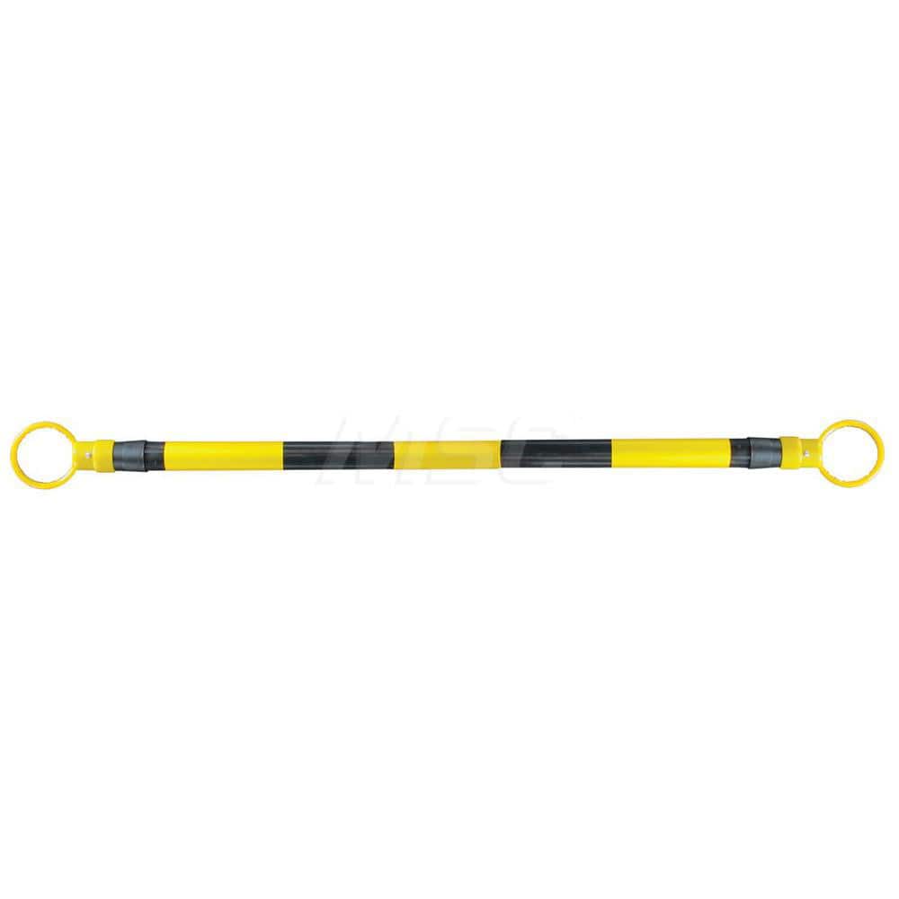 Traffic Cone & Barricade Accessories; Type: Telescoping Cone Bar; Color: Yellow  Reflective Stripes On Black Cone Bar; Weight (Lb.): 2.0000; For Use With: Traffic Cones; Length (Feet): 4 to 7