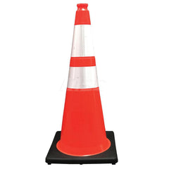 Traffic Cones; Type: Traffic Cone With Base; Color: Lime Green; Reflective Collars: No; Height (Inch): 18; Base Width (Decimal Inch): 10.5000; Material: PVC; Compliance: MASH Compliant; MUTCD Standards; Weight (Lb.): 3.0000; Special Characteristics: Black