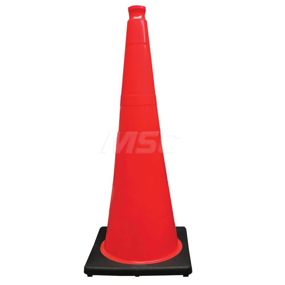Traffic Cones; Type: Traffic Cone With Base; Color: Fluorescent Orange; Reflective Collars: No; Height (Inch): 36; Base Width (Decimal Inch): 14.5000; Material: PVC; Compliance: MASH Compliant; MUTCD Standards; Weight (Lb.): 10.0000; Special Characteristi