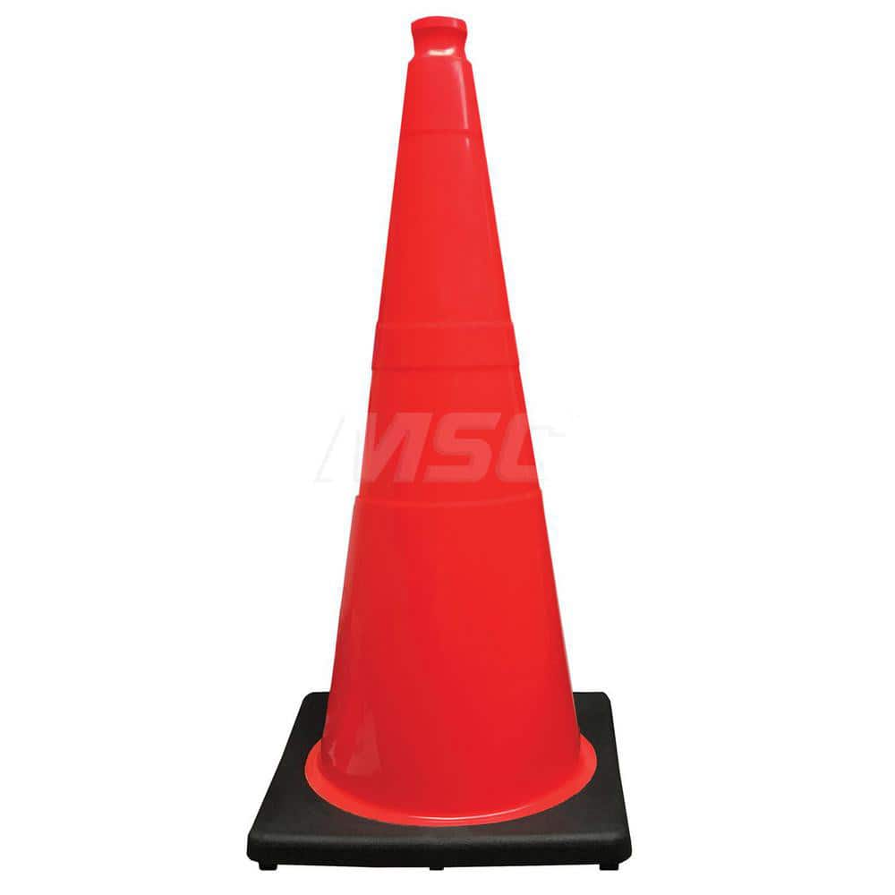 Traffic Cones; Type: Traffic Cone With Base; Color: Fluorescent Orange; Reflective Collars: No; Height (Inch): 28; Base Width (Decimal Inch): 14.5000; Material: PVC; Compliance: MASH Compliant; MUTCD Standards; Weight (Lb.): 10.0000; Special Characteristi