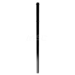 Barrier Parts & Accessories; Type: Square Power Post; Color: Black; Height (Decimal Inch): 72.000000; Base Material: Polyethylene; Length (Inch): 3; Width (Inch): 1.75; Finish/Coating: Black; For Use With: Power Post Upright Type III Barricades; Material: