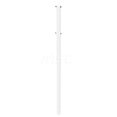 Barrier Parts & Accessories; Type: Square Power Post; Color: White; Height (Decimal Inch): 72.000000; Base Material: Polyethylene; Length (Inch): 3; Width (Inch): 1.75; Finish/Coating: White; For Use With: Power Post Upright Type III Barricades; Material: