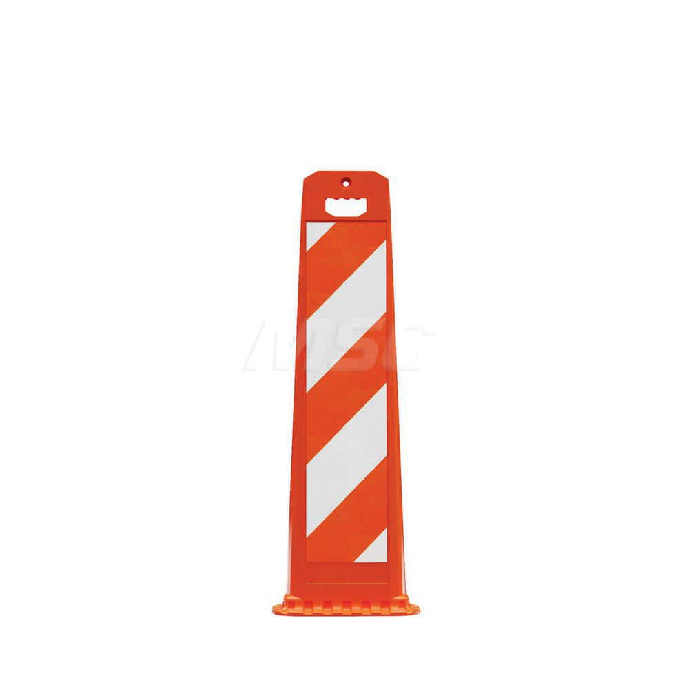 Traffic Barrels, Delineators & Posts; Type: Vertical Panel; Material: Polyethylene; Reflective: Yes; Base Needed: Yes; Width (Inch): 14-3/4; Additional Information: Sheeting Grade: Engineer; Stripe Width: 6 in; Series: 4100; Sign Dimensions: 34 in H x 8 i