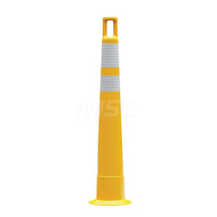 Traffic Barrels, Delineators & Posts; Type: Handle Top Stacker Cone; Material: Polyethylene; Reflective: Yes; Base Needed: Yes; Width (Inch): 11; Additional Information: Series: 510; Sub Brand: Watchtower ™; Stripe Color: White;  Rubber Base Sold Separate