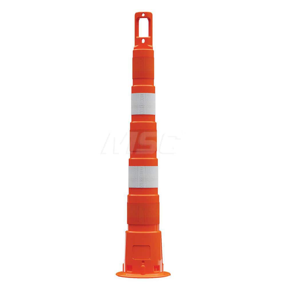 Traffic Barrels, Delineators & Posts; Type: Channelizing Cone; Material: Polyethylene; Reflective: Yes; Base Needed: Yes; Height (Inch): 50.4; Width (Inch): 7-3/4; Additional Information: Sheeting Grade: Diamond; Series: 650R1; Dimensions: 42 in Without H