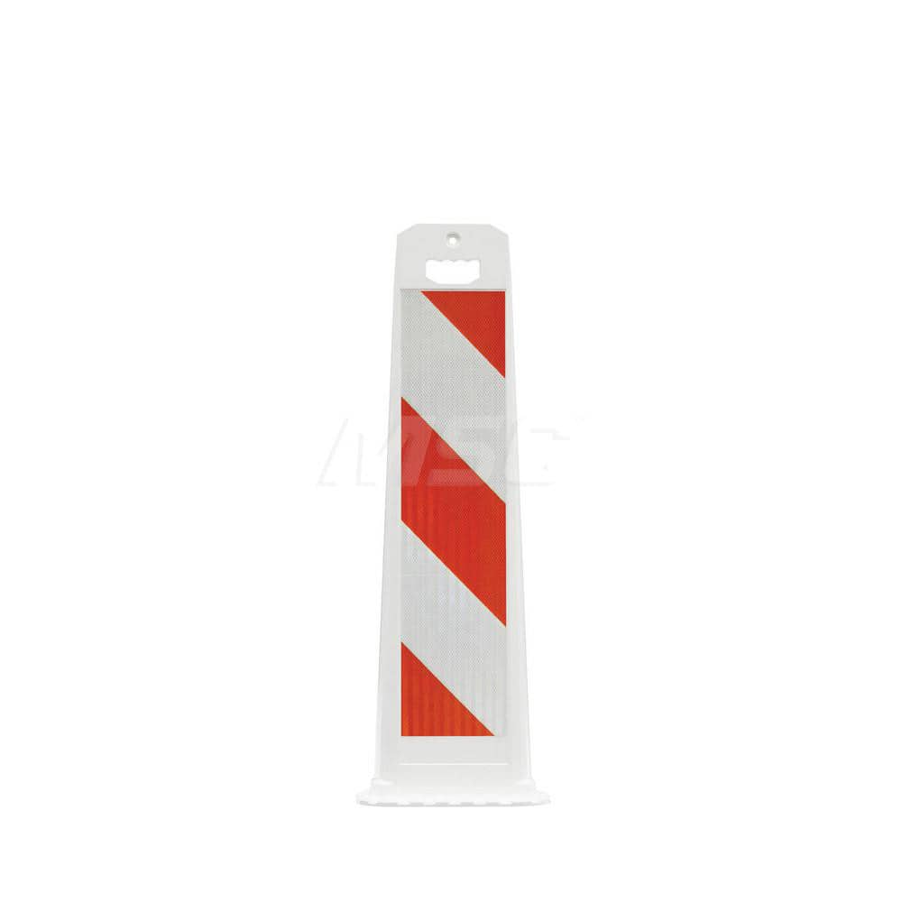 Traffic Barrels, Delineators & Posts; Type: Vertical Panel; Material: Polyethylene; Reflective: Yes; Base Needed: Yes; Width (Inch): 14-3/4; Additional Information: Stripe Width: 6 in; Series: 4100; Sign Dimensions: 34 in H x 8 in W; Subbrand: Gemstone ™;