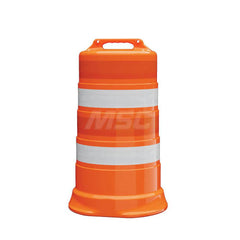 Traffic Barrels, Delineators & Posts; Type: Traffic Drum; Material: HDPE; Reflective: Yes; Base Needed: Yes; Height (Inch): 39.7; Width (Inch): 23-1/2; Additional Information: Sub Brand: Commander ™; Sheeting Grade: Diamond; Rubber Base Sold Separately; S