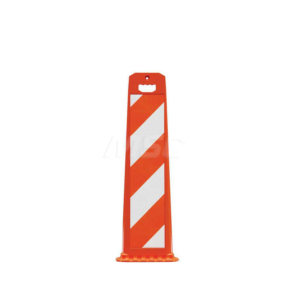 Traffic Barrels, Delineators & Posts; Type: Vertical Panel; Material: Polyethylene; Reflective: Yes; Base Needed: Yes; Width (Inch): 14-3/4; Additional Information: Sheeting Grade: Engineer; Stripe Width: 6 in; Series: 4100; Sign Dimensions: 36 in H x 8 i