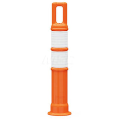 Traffic Barrels, Delineators & Posts; Type: Handle Top Delineator; Material: LDPE; Reflective: Yes; Base Needed: Yes; Height (Inch): 28; Width (Inch): 4-1/2; Additional Information: Sub Brand: Watchtower ™; Stripe Color: White; Dimensions: 28 in Without H