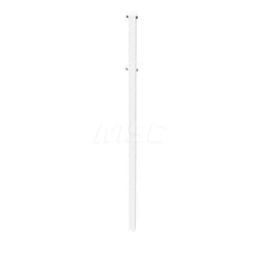 Barrier Parts & Accessories; Type: Square Power Post; Color: White; Height (Decimal Inch): 63.000000; Base Material: Polyethylene; Length (Inch): 3; Width (Inch): 1.75; Finish/Coating: White; For Use With: Power Post Upright Type III Barricades; Material: