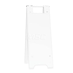 Barrier Parts & Accessories; Type: Sign Stand; Color: White; Height (Decimal Inch): 36.000000; Base Material: Polyethylene; Length (Inch): 3; Width (Inch): 13; Finish/Coating: White; For Use With: Indoor & Outdoor; Material: Plastic; For Use With: Indoor