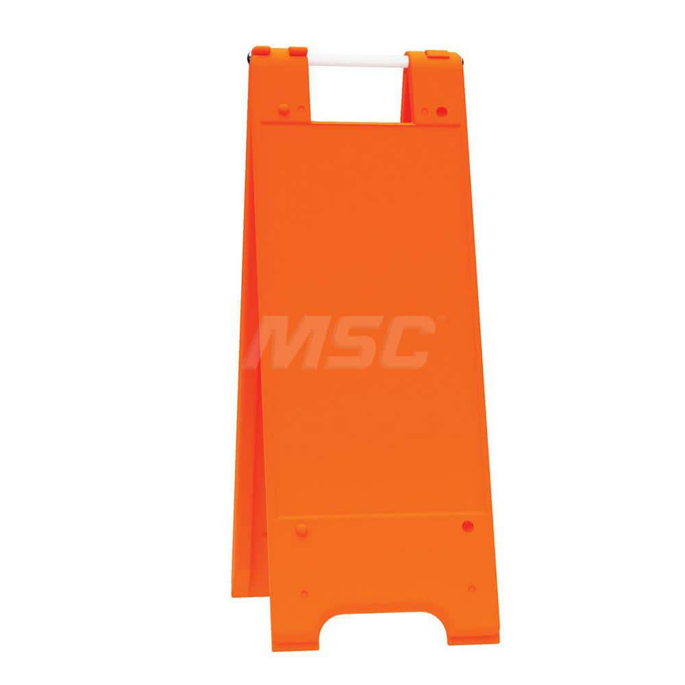 Barrier Parts & Accessories; Type: Sign Stand; Color: Orange; Height (Decimal Inch): 36.000000; Base Material: Polyethylene; Length (Inch): 3; Width (Inch): 13; Finish/Coating: Orange; For Use With: Indoor & Outdoor; Material: Plastic; For Use With: Indoo
