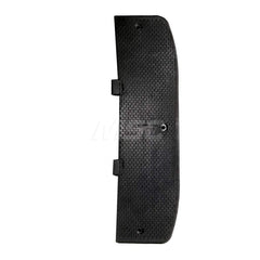 Speed Bumps, Parking Curbs & Accessories; Type: Premium Textured Speed Hump End Cap Male; Length (Inch): 10; Width (Inch): 35; Height (Inch): 2; Color: Black; Material: Recycled Rubber