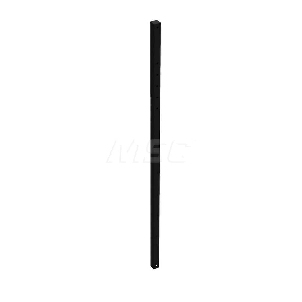 Barrier Parts & Accessories; Type: Square Power Post; Color: Black; Height (Decimal Inch): 63.000000; Base Material: Polyethylene; Length (Inch): 3; Width (Inch): 1.75; Finish/Coating: Black; For Use With: Power Post Upright Type III Barricades; Material: