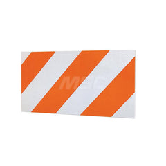 Traffic Barricades; Type: Type I & II; Barricade Height (Inch): 12; Material: Plastic; Barricade Width (Inch): 24; Reflective: Yes; Compliance: None; Color: White; Additional Information: Reflective Strip Direction: Right Strip On One Side Of The Board; R
