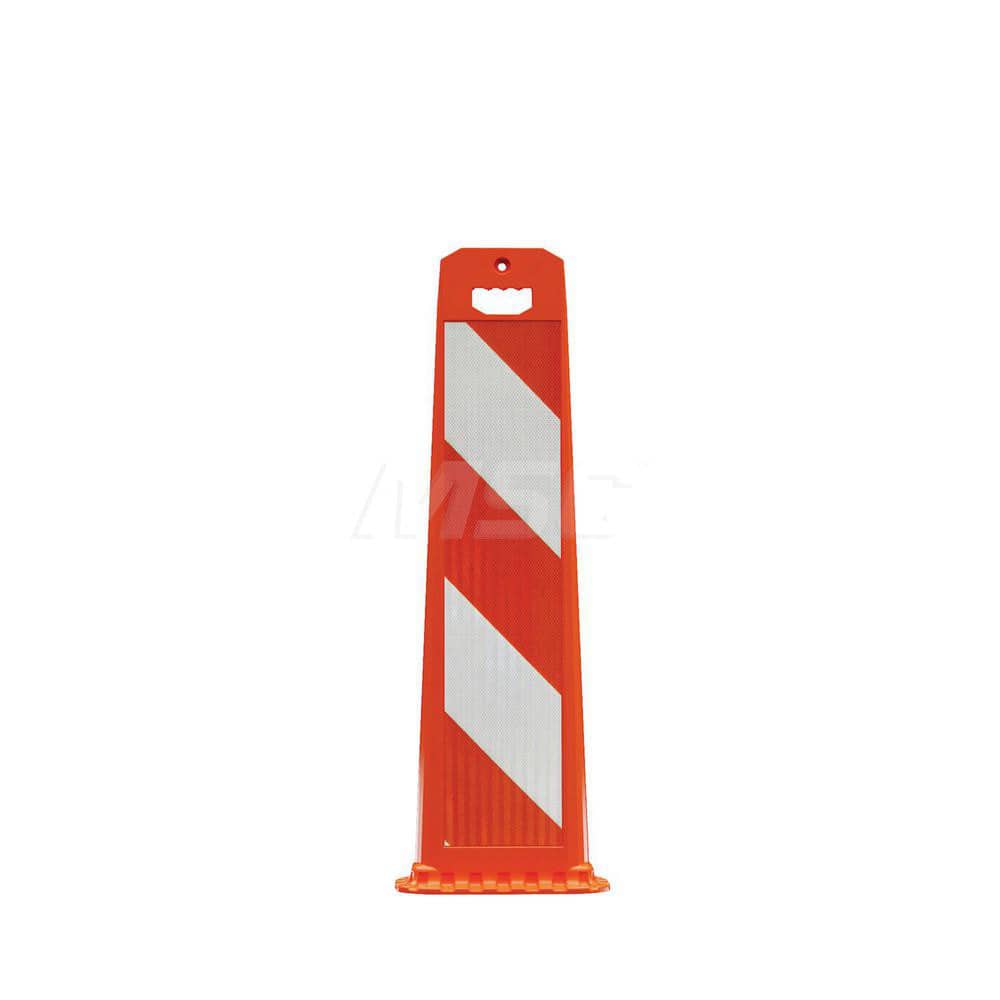 Traffic Barrels, Delineators & Posts; Type: Vertical Panel; Material: Polyethylene; Reflective: Yes; Base Needed: Yes; Width (Inch): 14-3/4; Additional Information: Stripe Width: 6 in; Series: 4100; Sign Dimensions: 36 in H x 8 in W; Subbrand: Gemstone ™;