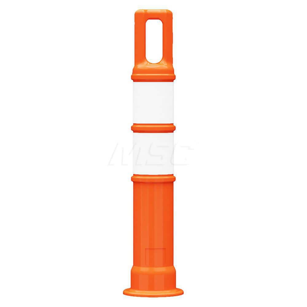 Traffic Barrels, Delineators & Posts; Type: Handle Top Delineator; Material: LDPE; Reflective: Yes; Base Needed: Yes; Height (Inch): 28; Width (Inch): 4-1/2; Additional Information: Sub Brand: Watchtower ™; Sheeting Grade: Engineer; Stripe Color: White; D