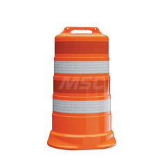 Traffic Barrels, Delineators & Posts; Type: Traffic Drum; Material: HDPE; Reflective: Yes; Base Needed: Yes; Height (Inch): 39.7; Width (Inch): 23-1/2; Additional Information: Sub Brand: Commander ™; Sheeting Grade: High Intensity Prismatic; Rubber Base S
