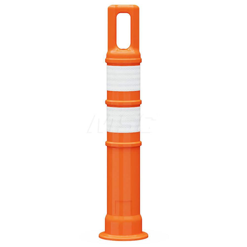 Traffic Barrels, Delineators & Posts; Type: Handle Top Delineator; Material: LDPE; Reflective: Yes; Base Needed: Yes; Height (Inch): 42; Width (Inch): 4-1/2; Additional Information: Sub Brand: Watchtower ™; Series: 7342; Stripe Width: 3 in; Stripe Color:
