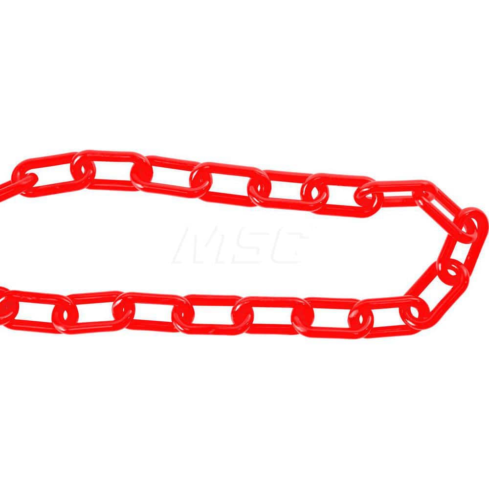Plastic Chain: Outdoor or' Longdoor, 2, 50 ' Long, Red, Polyethylene