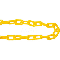 Plastic Chain: Outdoor or' Longdoor, 1.5, 50 ' Long, Yellow, Polyethylene