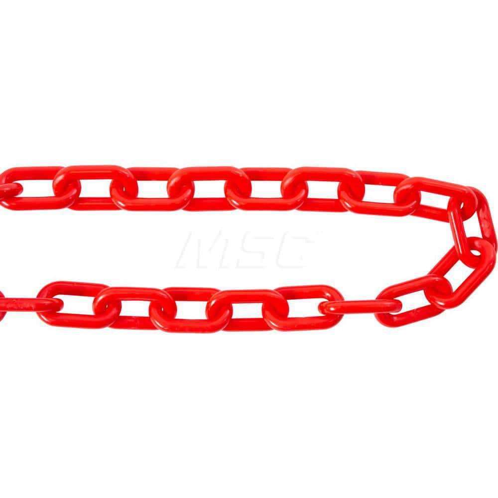 Plastic Chain: Outdoor or' Longdoor, 1.5, 50 ' Long, Red, Polyethylene