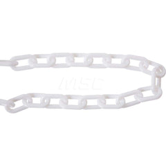 Plastic Chain: Outdoor or' Longdoor, 1.5, 50 ' Long, White, Polyethylene