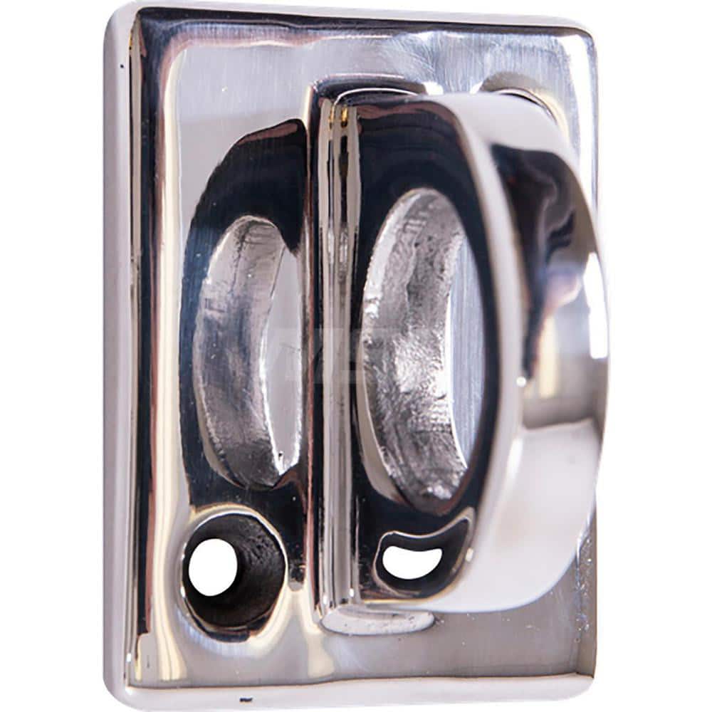 Large Loop (Dual Rope) Wall Plate Receiver for Hanging Ropes, Polished Stainless