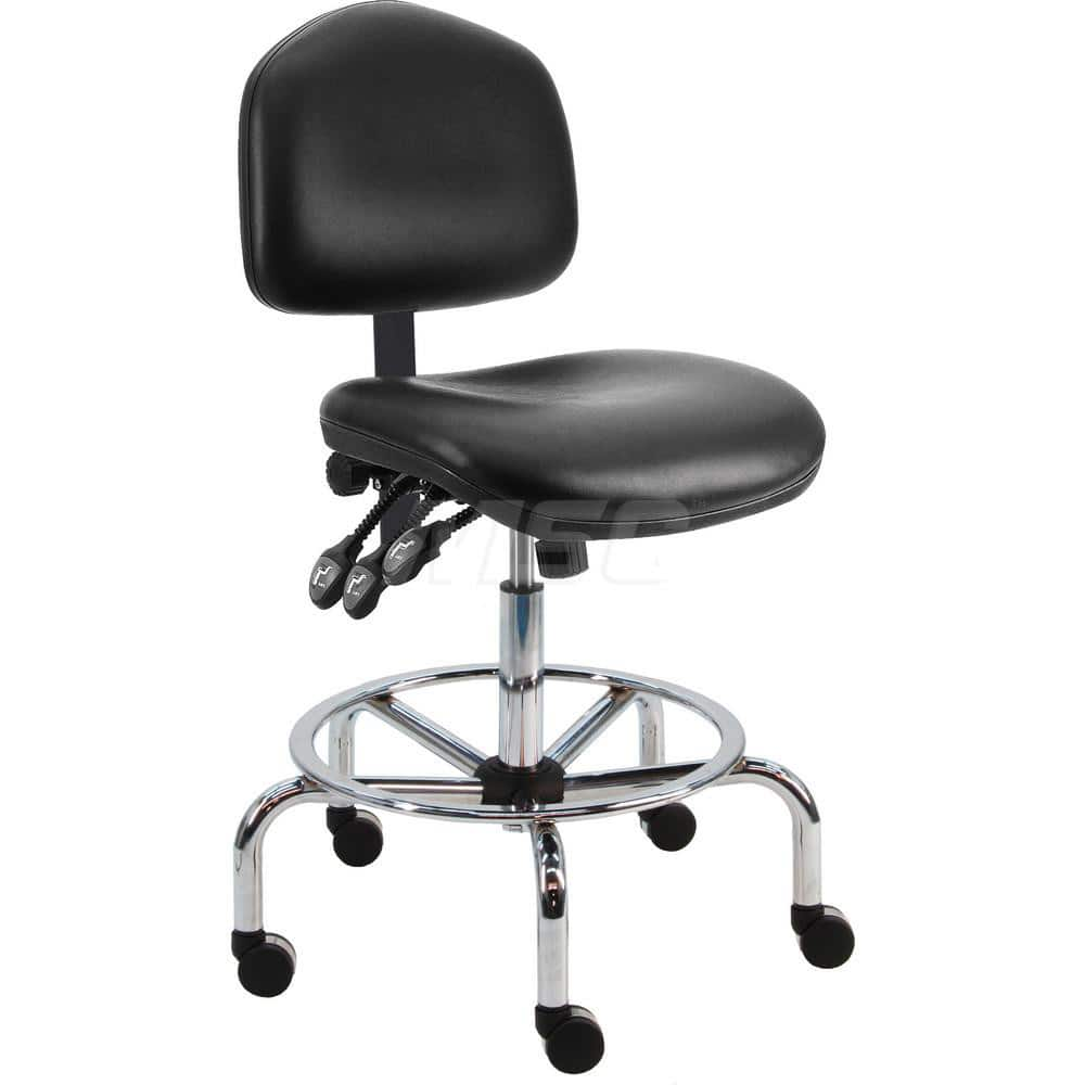 Task Chair: Vinyl, Black