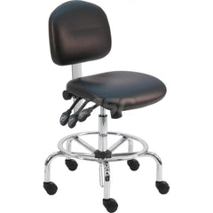 Task Chair: Vinyl, Black