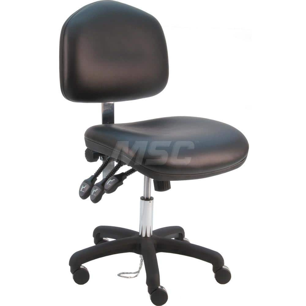 Task Chair: Vinyl, Black