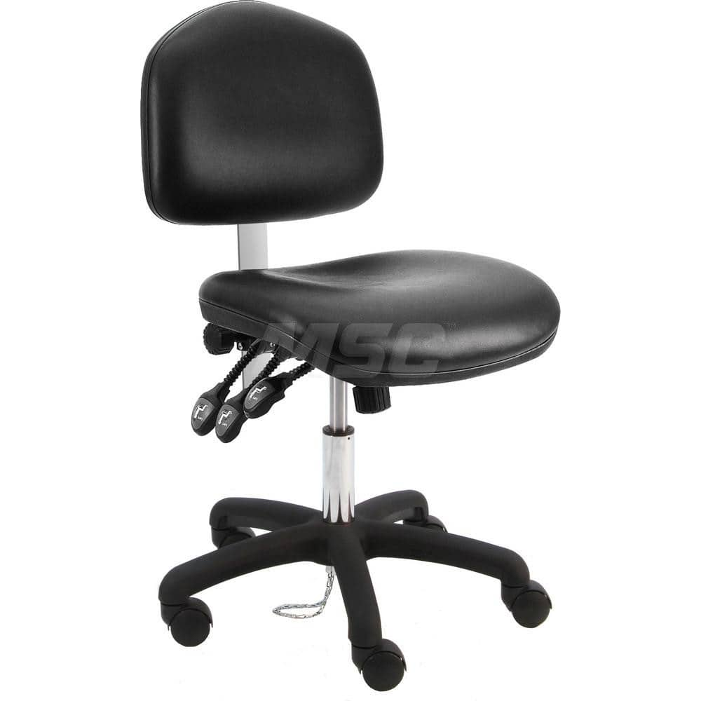 Task Chair: Vinyl, Black