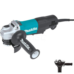 Corded Angle Grinder: 4-1/2″ Wheel Dia, 11,000 RPM, 5/8-11 Spindle 11A, Paddle Switch
