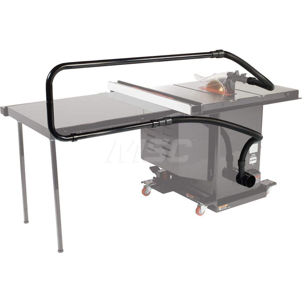 Table Saw Accessories; Product Type: Overarm Dust Collection; Additional Information: Custom Y-Port unites above and below-table dust collection into one 4 ™ port; Fits all SawStop T-Glide rail systems; Compatible with all SawStop Cast Iron saws (JSS not