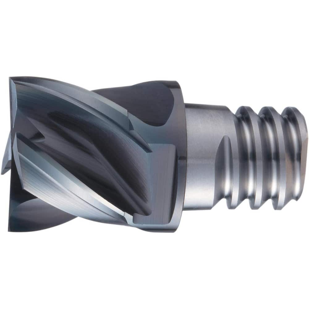Square End Mill Heads; Mill Diameter (mm): 10.00; Mill Diameter (Decimal Inch): 0.3940; Number of Flutes: 4; Length of Cut (Decimal Inch): 0.2756; Length of Cut (mm): 7.0000; Connection Type: PXSE; Overall Length (mm): 13.0000; Material: Solid Carbide; Fi