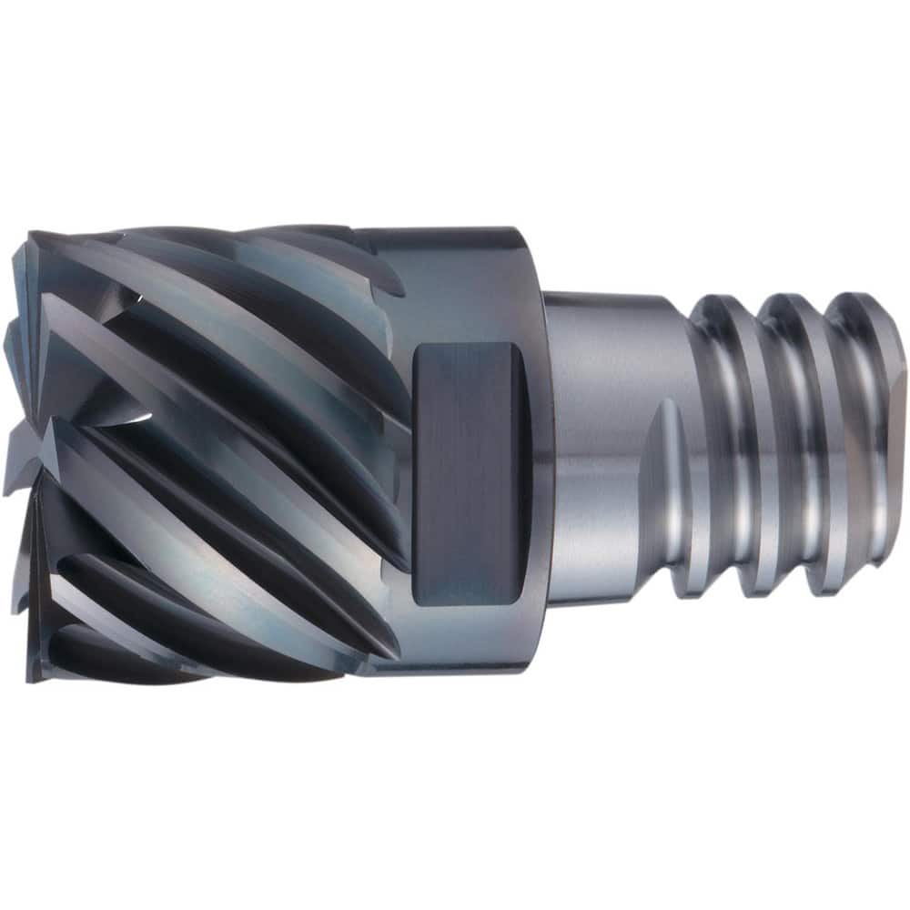 Square End Mill Heads; Mill Diameter (Inch): 3/8; Mill Diameter (Decimal Inch): 0.3750; Number of Flutes: 6; Length of Cut (Decimal Inch): 0.4720; Length of Cut (mm): 12.0000; Connection Type: PXSM; Overall Length (Inch): 0.4880 in; Material: Solid Carbid