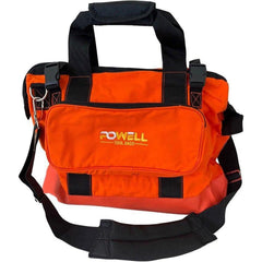 Tool Bags & Tool Totes; Closure Type: Zipper; Material: Canvas; Overall Width: 18; Overall Depth: 7 in; Overall Height: 17 in; Color: Orange; Insulated: No; Features: Wide Mouth; Water Resistant Base; Number Of Pockets: 4.000