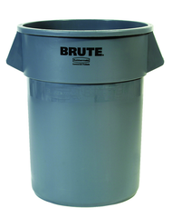 Brute - 55 Gallon Round Container --Â Double-ribbed base - Exact Industrial Supply