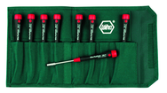 8 Piece - 2.0mm - 5.5mm - PicoFinish Precision Metric Nut Driver Set in Canvas Pouch - Exact Industrial Supply