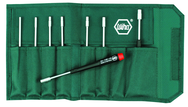 8 Piece - 3/32 - 1/4" - Precision Inch Nut Driver Set in Canvas Pouch - Exact Industrial Supply