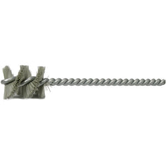 .640″ Nylox Micro Abrasive Tube Brush, 600 AO, 1″ Brush Length - Exact Industrial Supply