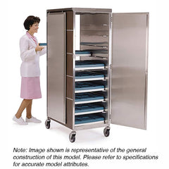 Tray Delivery Utility Cart: Stainless Steel