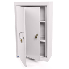 Lakeside - Medicine Cabinets; Mounting Style: Wall Mounted ; Material: Powder Coated Steel ; Height (Inch): 30 ; Width (Inch): 10 ; Depth (Inch): 18 ; Number of Shelves: 2 - Exact Industrial Supply
