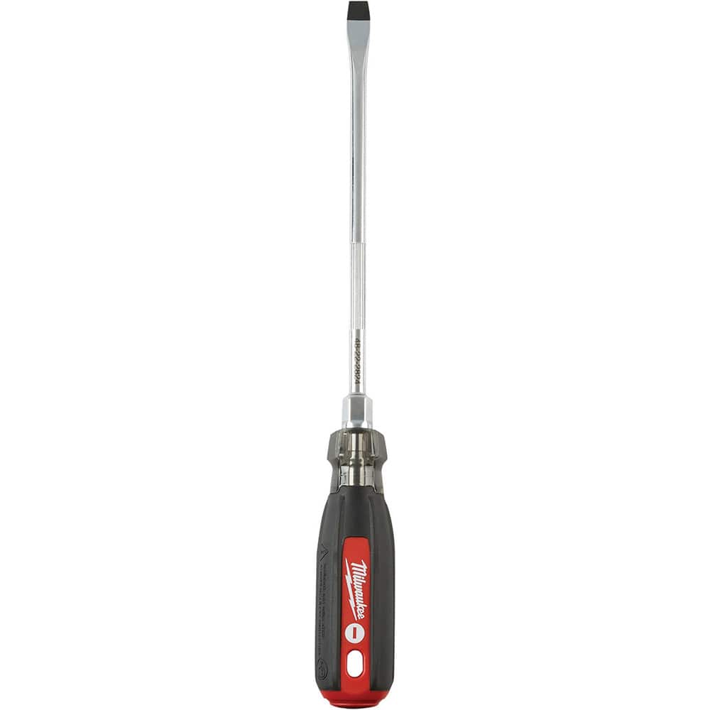 Milwaukee Tool - Slotted Screwdrivers; Tool Type: Slotted ; Overall Length Range: 10" and Longer ; Handle Style: Ergonomic Cushioned Grip ; Blade Width (Inch): 3/8 ; Overall Length (Inch): 11 ; Shank Type: Straight