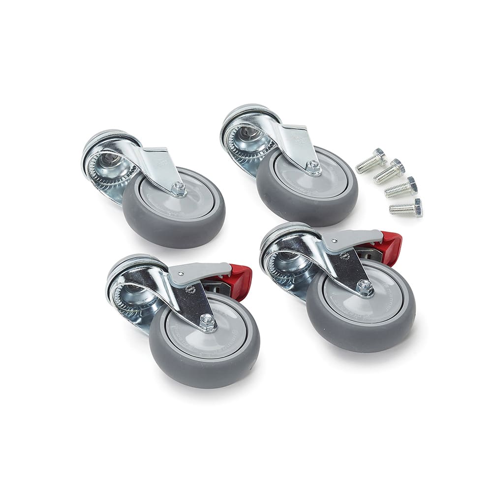 Treston - Standard Casters; Mount: Threaded Stem ; Style: Swivel Locking ; Wheel Diameter: 3-15/16 (Inch); Wheel Width: 1-1/8 (Inch); Overall Height (Inch): 2-31/32 ; Load Capacity (Lb.): 660.000 - Exact Industrial Supply