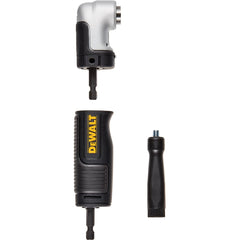 DeWALT - Power Drill Accessories; Accessory Type: Right Angle Attachment ; For Use With: Impact Driver ; Drive Size (Inch): 1/4 Hex ; Additional Information: 2-In-1 Modular Right Angle Transforms To Quickly Switch Between A Compact Right Angle And A Stan - Exact Industrial Supply