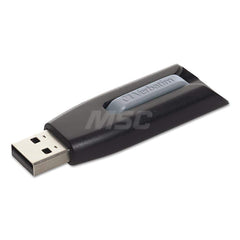 Verbatim - Office Machine Supplies & Accessories; Office Machine/Equipment Accessory Type: Flash Drive ; For Use With: Linux 2.4 & Later; Mac OS X 10.4 & Later; Windows XP; Vista; 7; 8; 10 ; Color: Black; Gray - Exact Industrial Supply