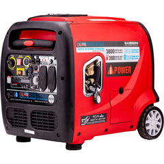 AI Power - Portable Power Generators; Fuel Type: Gasoline; Propane ; Starting Method: Electric/Manual; Remote Start ; Wattage: 3800 ; Wattage (kW): 3.5 ; Run Time Full Load (Hours): 5.00 ; Horsepower (HP): 5.1 - Exact Industrial Supply
