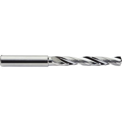Jobber Length Drill Bit: 0.4921″ Dia, 142 °, Solid Carbide Bright/Uncoated, 4.8819″ OAL, Right Hand Cut, Helical Flute, Straight-Cylindrical Shank