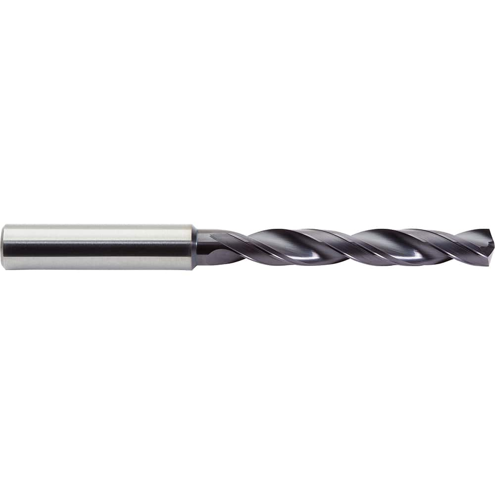 Jobber Length Drill Bit: 0.4567″ Dia, 142 °, Solid Carbide ALtima Plus Finish, 4.6457″ OAL, Right Hand Cut, Helical Flute, Straight-Cylindrical Shank